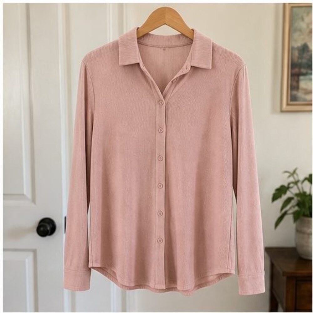 Blush Pleated Blouse